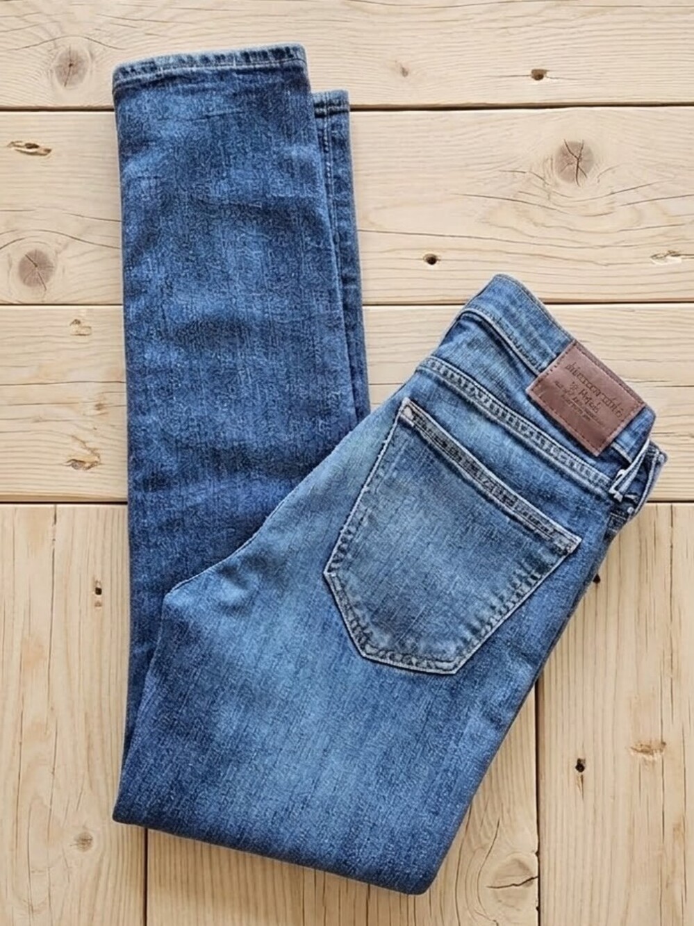 Abercrombie & Fitch Rustin Athletic Skinny Jeans Womens 28 x 30 Blue Stretch